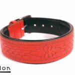 Avalon - JOURNEY - Collar med nydelig mønster - Rødt og Sort 