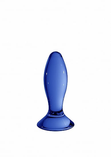 Chrystalino Follower - Blå glass buttplug