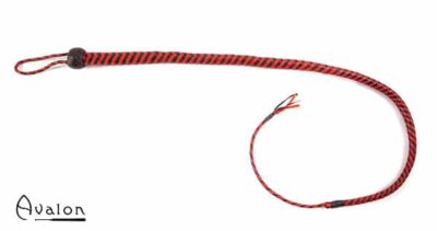 Avalon - SERPENT - Bullwhip heavy handle, Sort og rød 1,3 m