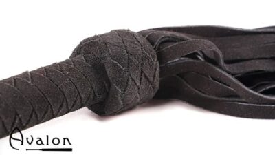 Avalon - MAGIC - Stor Sort Flogger i Mykt Semsket Lær