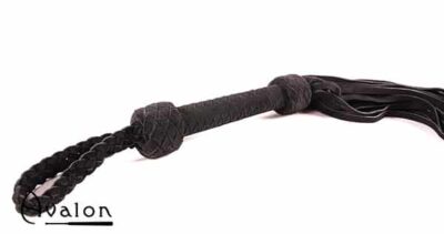 Avalon - MAGIC - Stor Sort Flogger i Mykt Semsket Lær
