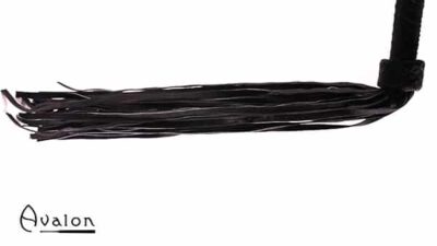 Avalon - MAGIC - Stor Sort Flogger i Mykt Semsket Lær