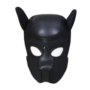 Neoprene Puppy dog - Sort Hundemaske - Large