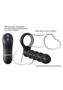 C-ringz - Remote Control Double Penetrator med fjernkontroll - sort