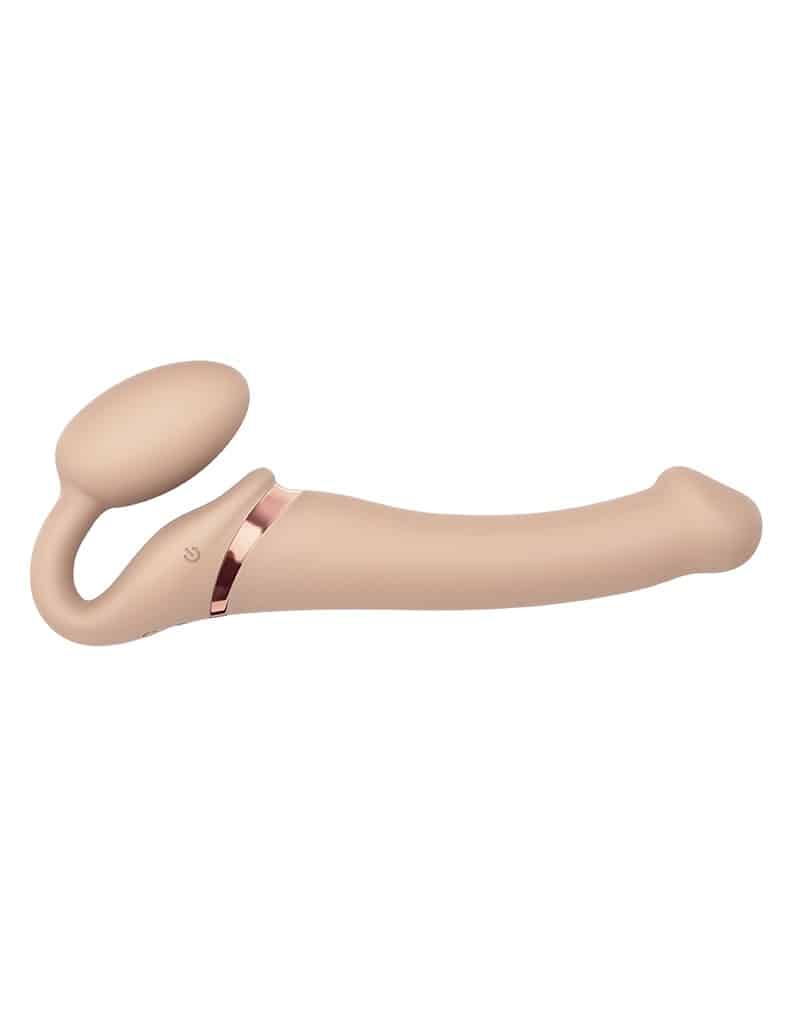 Strap-on-Me - Stroppeløs Strap On med Vibrering - Medium - Lys Hudfarge Strap-on-Me - Stroppeløs Strap On med Vibrering - Medium - Lys Hudfarge