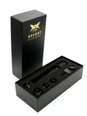 Pixey - Deluxe Black Velvet - Kraftig Oppladbar Massasjestav - Large - Bilde 4