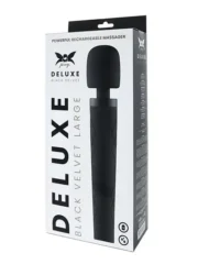 Pixey - Deluxe Black Velvet - Kraftig Oppladbar Massasjestav - Large - Bilde 7