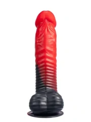 Silexd Fantasy - Devil Dildo - Liquid Silicone - Rød og Sort - Bilde 5