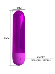 Pretty Love - Kiwi - Mini Bulletvibrator - Blå - Bilde 3