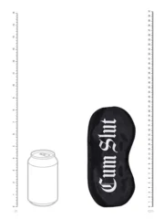 Ouch! Sateng Øyemaske - Cum Slut - Sort - Bilde 5