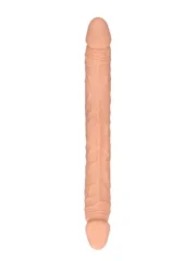 Realrock - 14" dobbeldildo - lys hudfarge - 36 cm - Bilde 3