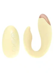 Loveline - Daydream - Parvibrator med ladeetui - Pastell gul - Bilde 5