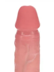 Realrock - Dual Density Vibrator Dildo med thrusting - 7"/17,8cm - Beige - Bilde 7