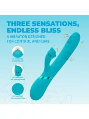Dolce Vive - Fiore - Tappende rabbitvibrator - Blå - Bilde 7